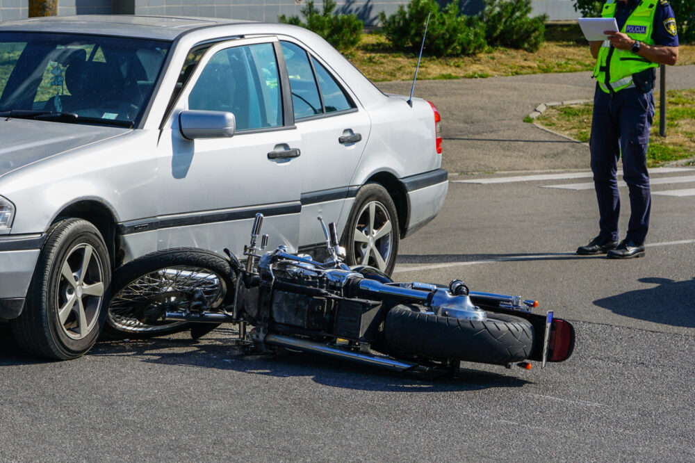 motorcycle car accident