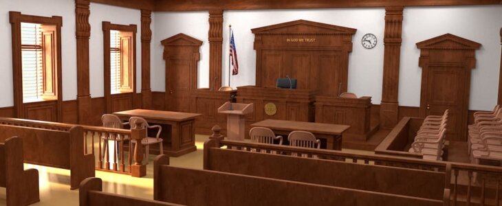 courtroom interior concept