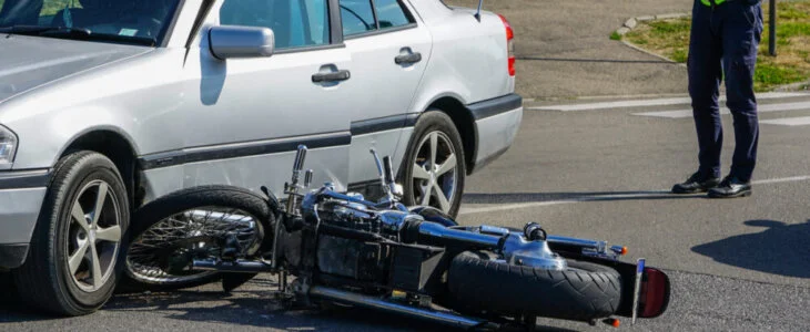 motorcycle car accident