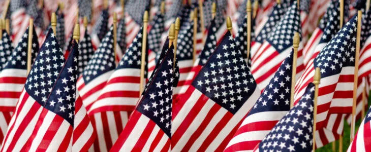 Memorial Day flags
