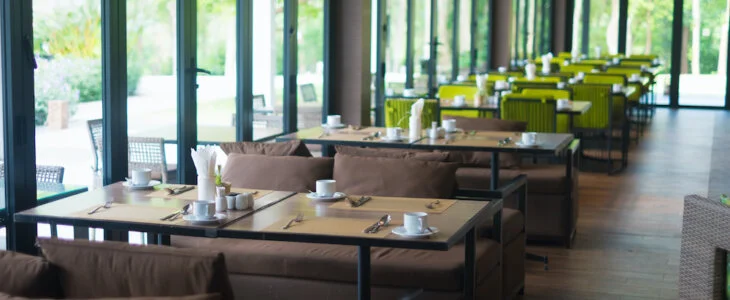 tables at restaurant