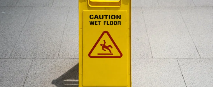 wet floor sign