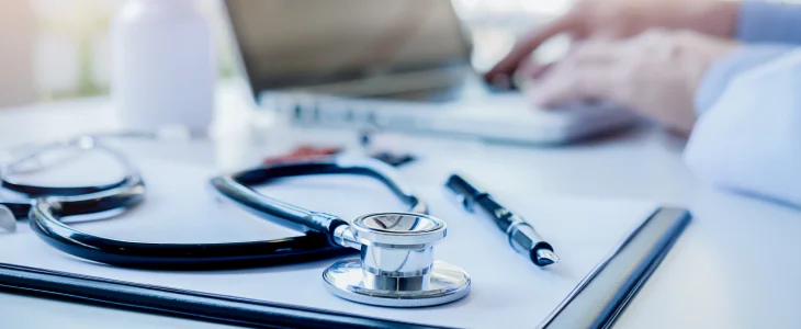 Doctor with medical equipment