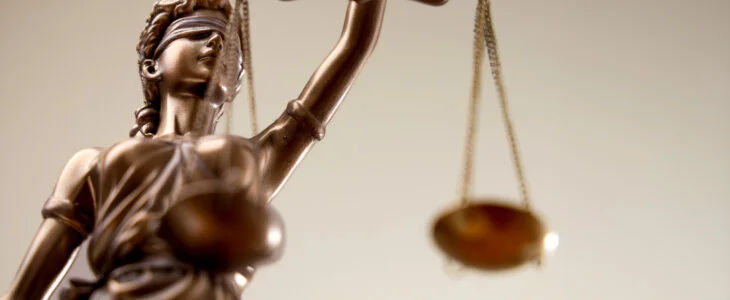 The Statue of justice, legal law concept image